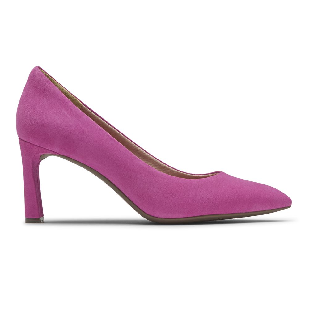 Rockport Women's Total Motion Sheehan Heel Pumps - Light Purple - USA (1029EMDWK)